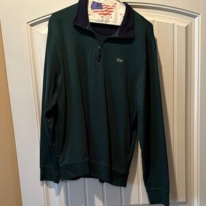 Vineyard Vines Green Quarter-Zip Polo